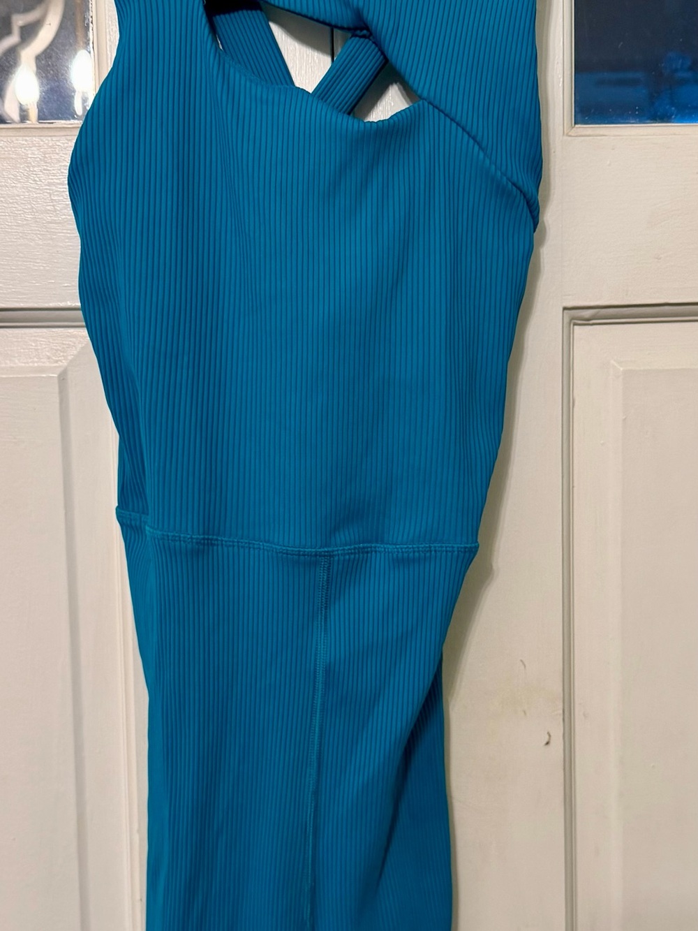 Carbon Teal Ribbed Active One-Piece